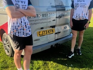 Govilon duo run marathon for prostate cancer