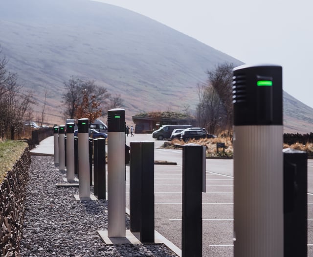 New EV chargers installed at Pen y Fan car park