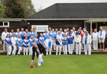 President rolls first bowl to launch new season