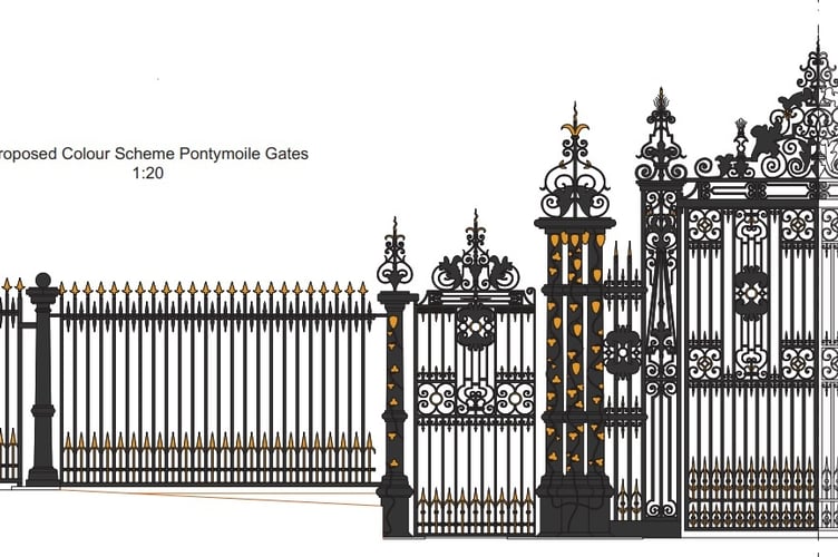 Pontymoile Gates plan