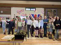 Usk pupils gear up for VE Day with WWII exhibit