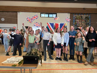 Usk pupils gear up for VE Day with WWII exhibit