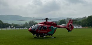 Air ambulance lands at Chippenham ground