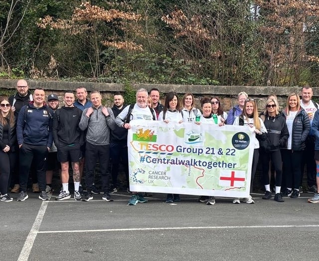 Tesco's £50k charity walk in Gwent