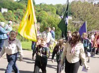 Scouts gather at castle for St George celebration