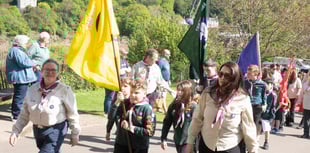 Scouts gather at castle for St George celebration