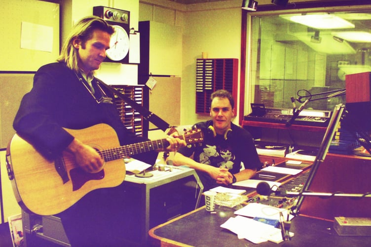Mike Peters radio performance.
