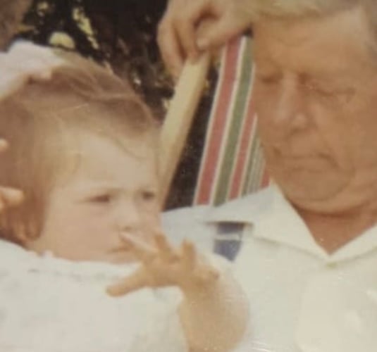 Bev Jones and grandad