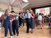 Sunshine, dancing, music and good food at Llanarth VE Day