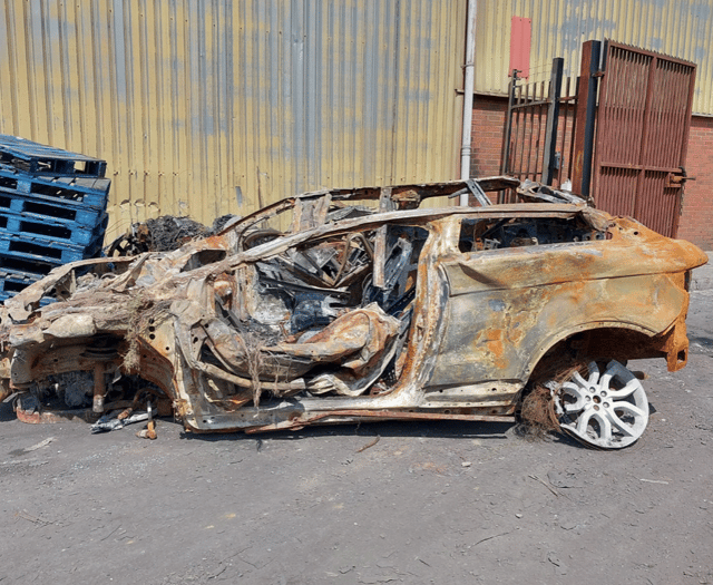 Stolen vehicle found burnt out on Llangynidr mountain