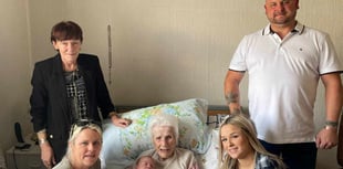 Six generations meet in Eileen's family