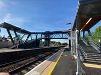 Abergavenny Station's new step-free bridge opens
