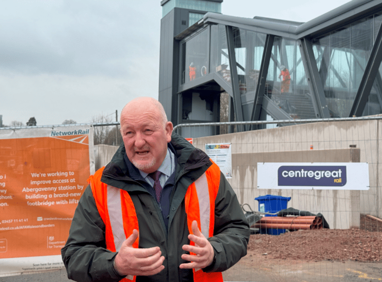 Peter Fox MS at Abergavenny Station