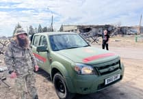 Donated truck reaches Ukrainian front line