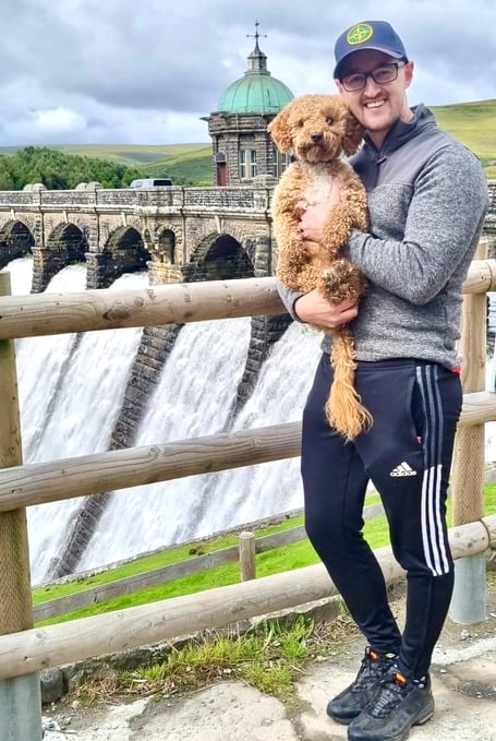 Scott Hinch and his dog Toby. A fit mountain climber was diagnosed with cancer after experiencing a seizure - despite ignoring headaches and nosebleeds, he now believes to have been "warning signs". Scott Hinch, 29, led a fit and active lifestyle and, despite "experiencing a few headaches and nosebleeds", had no prior significant health problems. But on his way to work on 19 August 2019, he suffered a seizure and was rushed to Neville Hall Hospital. He was put into a four-day coma and - after waking up -  an MRI revealed a grade 2 astrocytoma - and he was given three to five years to live.  