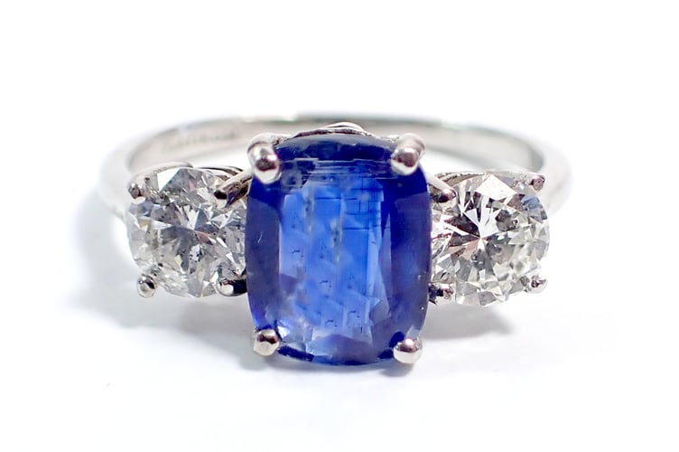 A sapphire ring