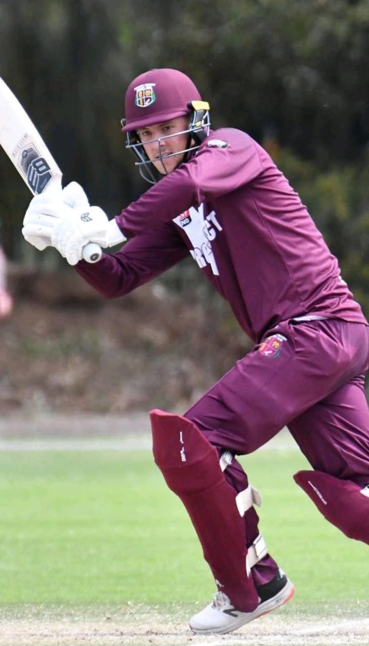 Morgan Bevans scored a half century for Abergavenny 1sts