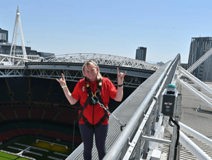 Principal officer flies across the capital for charity