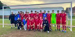 Champion Pennies pop the champagne after late goals secure title