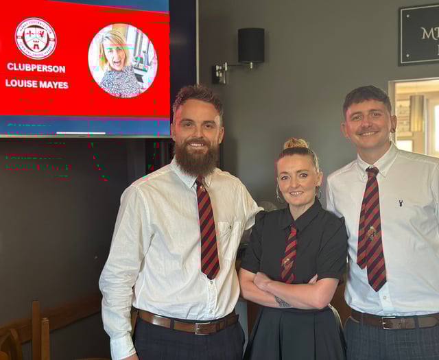 Louise takes Clubperson of Year again ahead of Mardy football fun day
