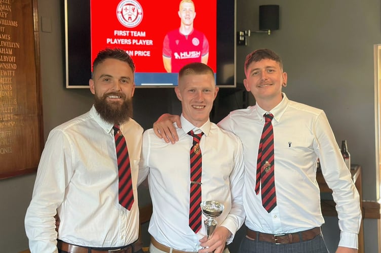 Mardy 1st team Players' Player was Nathan Price