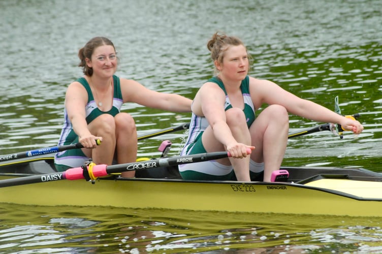 A sculler smiles at then camera at Monmouth Regatta