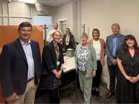 Abergavenny banking hub visited by Cabinet Secretary Jane Hutt