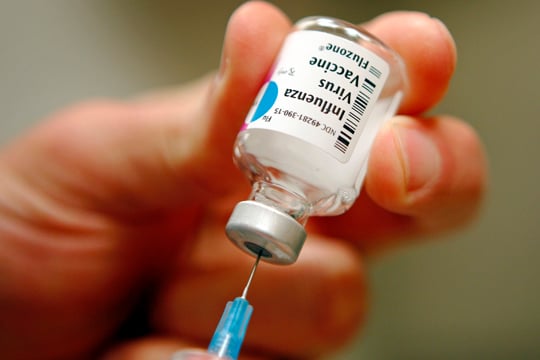 Flu vaccine.