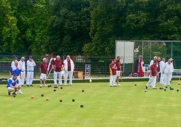 The rinks were busy at Abergavenny Bowls Club last week