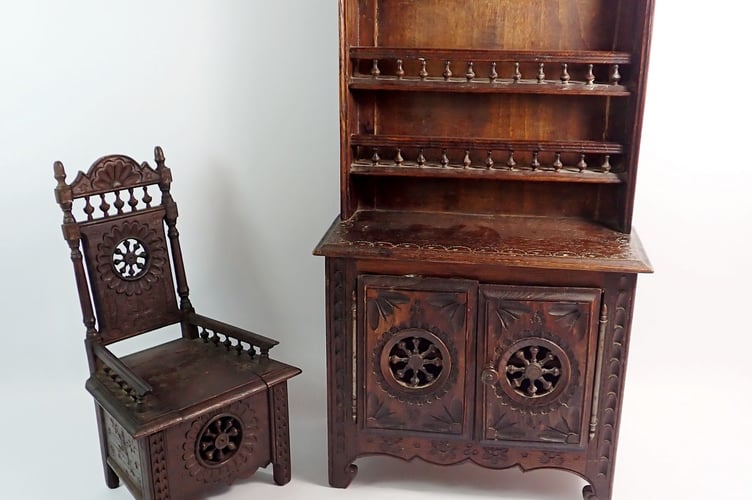 Victorian Apprentice Piece Dresser & Chair