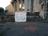Abergavenny reacts to mosque graffiti