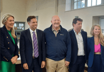 Transport secretary visits A40 Raglan junction