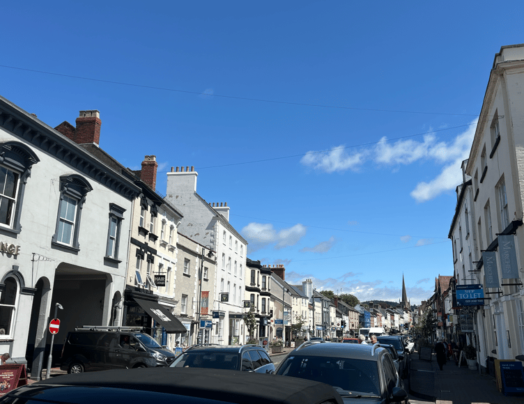 Monnow Street in Monmouth