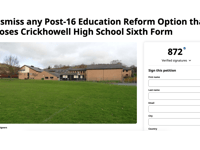 More than 870 sign petition opposing closure of Crickhowell sixth form