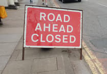 Llanvapley road closure for utility works