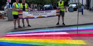 
WATCH: Abergavenny's Rainbow Crossing nears completion! 