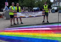 WATCH: Abergavenny's Rainbow Crossing nears completion!