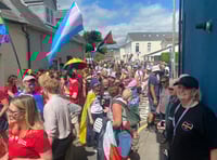 Rainbows among the ruins as Pride celebrates at Abergavenny Castle