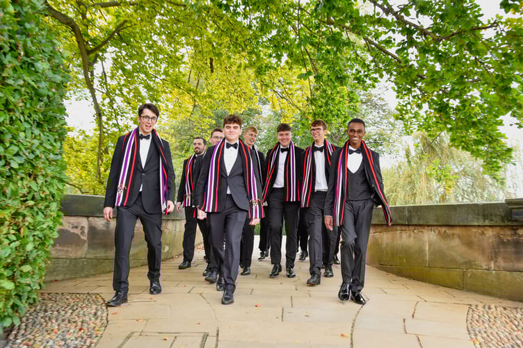 The King's Men are choral scholars of The Choir of King's College, Cambridge