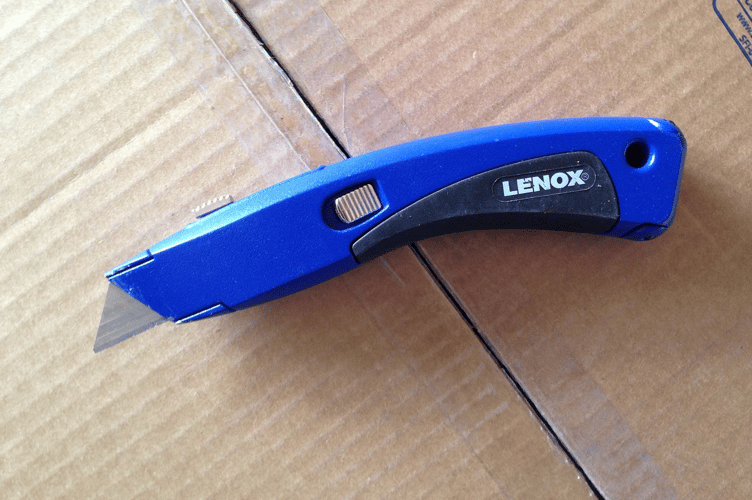 Blue stanley knife