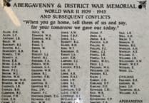 A life engraved on Abergavenny's war memorial