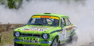 
Rally crews burn rubber in scorching heat! 
