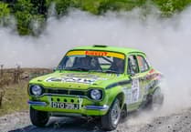 Rally crews burn rubber in scorching heat!