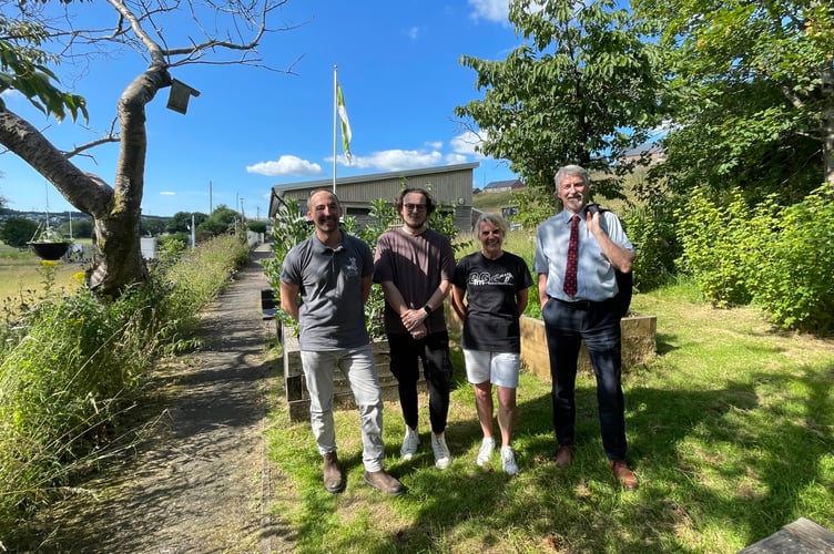 Owen Derbyshire Thomas Payne Sharon Howell Huw Irranca Davies accepting GF Award.jpg