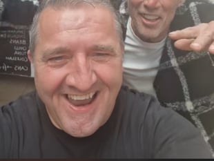 Bez from Happy Mondays spotted in Abergavenny