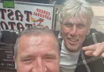 You're twisting my melon man! Bez from Happy Mondays spotted in Abergavenny