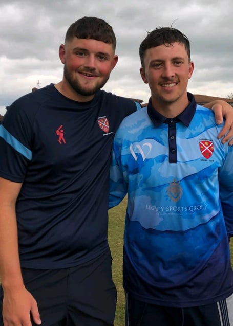 Tom Norton, left, and Morgan Bevans, starred for Abergavenny 1sts