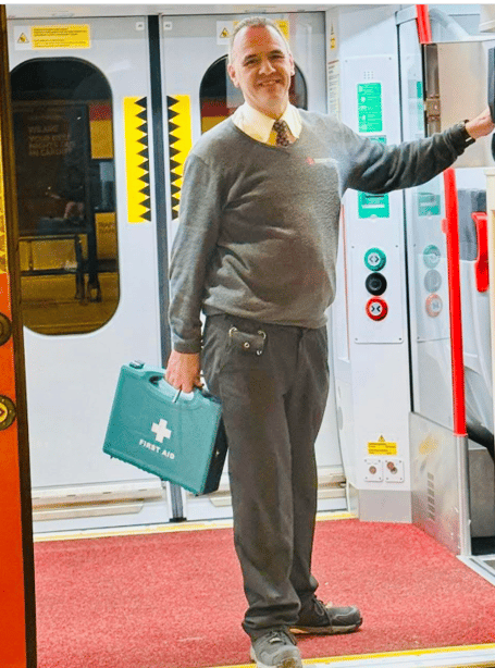 Jamie Harrison at Abergavenny Station