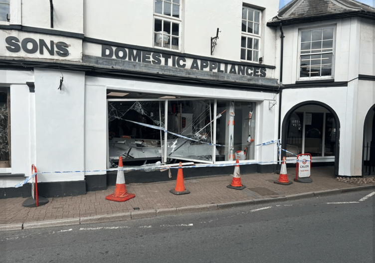 Webbs of Crickhowell ram raid