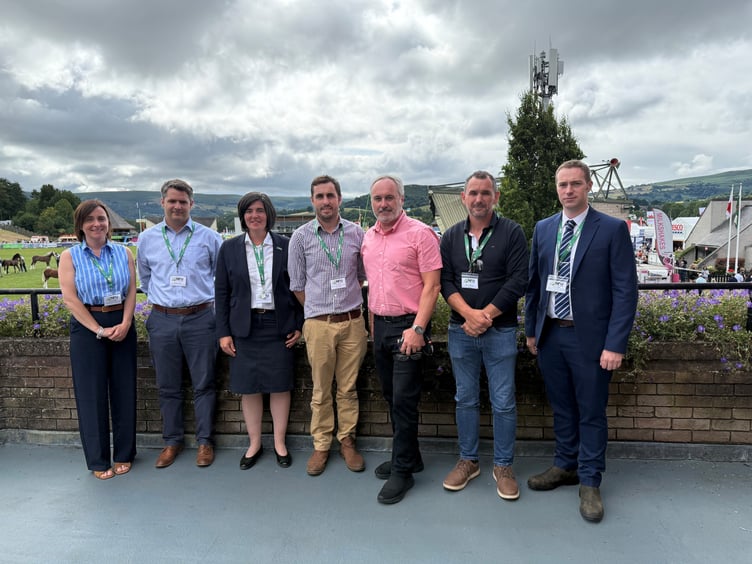 Gail Jenkins NFU Cymru County Adviser, James Tudor NFU Cymru Group Secretary, Abi Reader NFU Cymru Deputy President, Tom Rees NFU Cymru Glamorgan County Chair, Rob Taylor Wales Wildlife and Rural Crime Co-ordinator, Garry Williams NFU Cymru Rural Crime Lead, Ilan Jones NFU Cymru County Adviser.